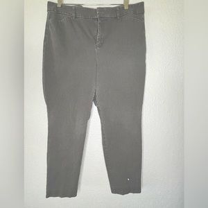 2.  Old Navy high rise PIXIE cut pants gray jeans size 14 tall